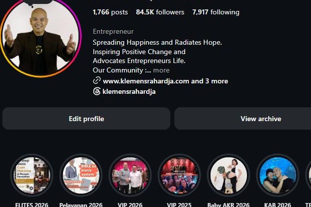 Klemens Rahardja on Instagram